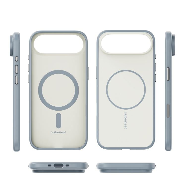 Cubenest Etui na iPhone 17 Air z obsługą MagSafe matny beżowy