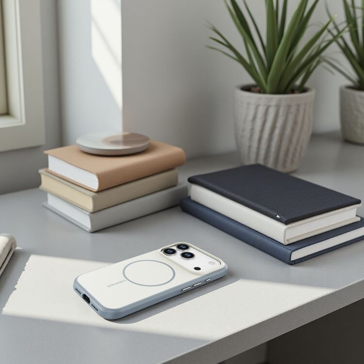 Cubenest Etui na iPhone 17 Pro z obsługą MagSafe matny beżowy
