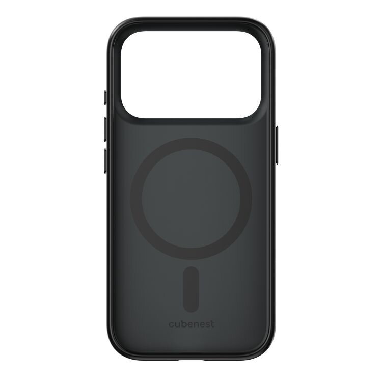 Cubenest Etui na iPhone 17 Pro z obsługą MagSafe matny czarny