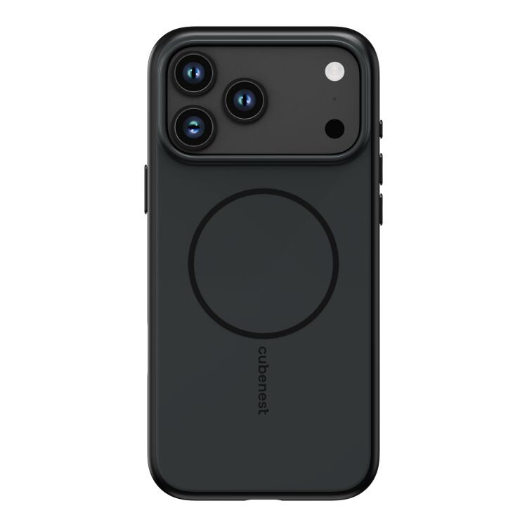 Cubenest Etui na iPhone 17 Pro Max z obsługą MagSafe matny czarny