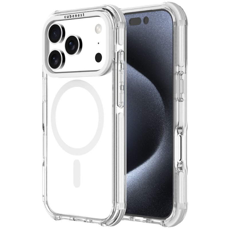 Cubenest Etui do iPhone 17 Pro MagPro Strong Guard biały