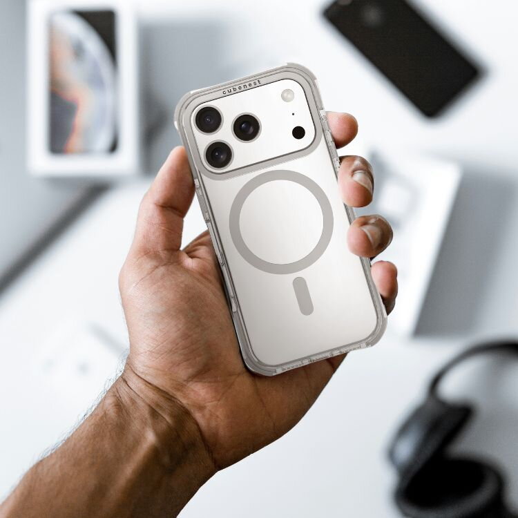 Cubenest Etui do iPhone 17 Pro MagPro Strong Guard biały