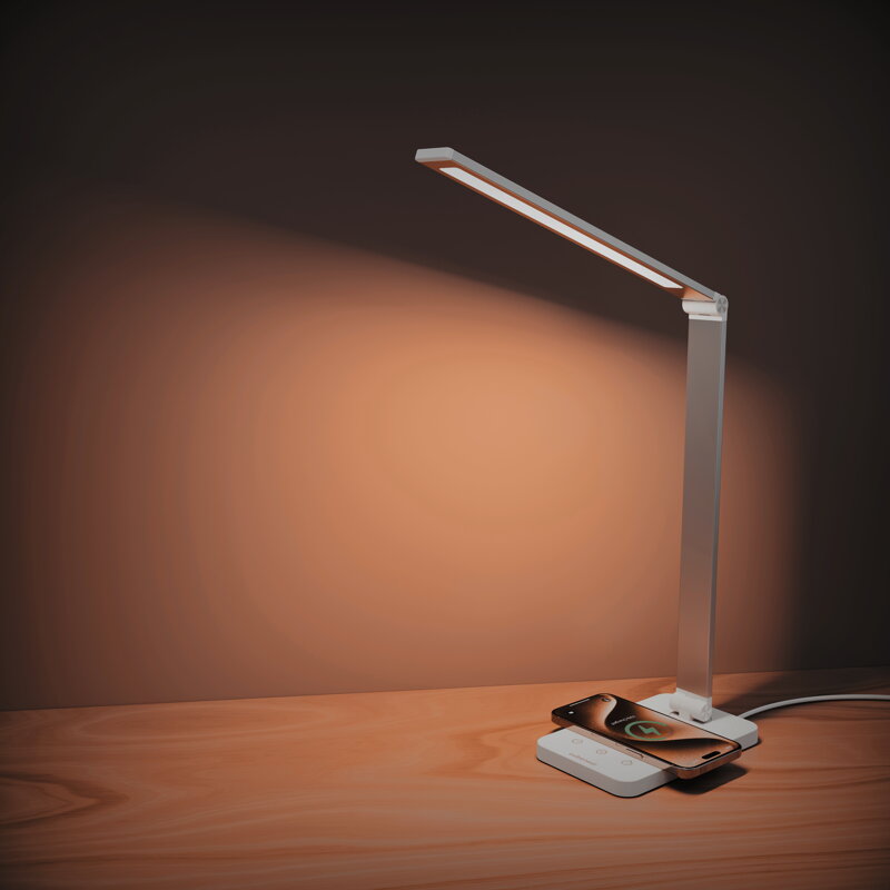 Cubenest Lampa stołowa LED z bezprzewodowym ładowaniem LTW01C
