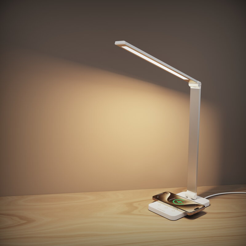 Cubenest Lampa stołowa LED z bezprzewodowym ładowaniem LTW01C