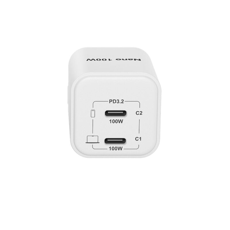 Cubenest PD GaN Nano Adapter 2xUSB-C 100W N2D100