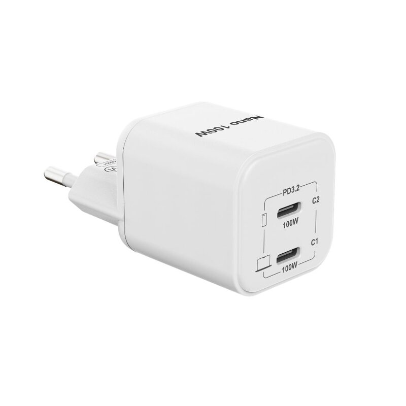 Cubenest PD GaN Nano Adapter 2xUSB-C 100W N2D100