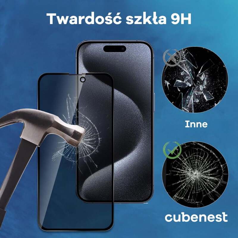 Cubenest Szkło hartowane iPhone 15 Pro