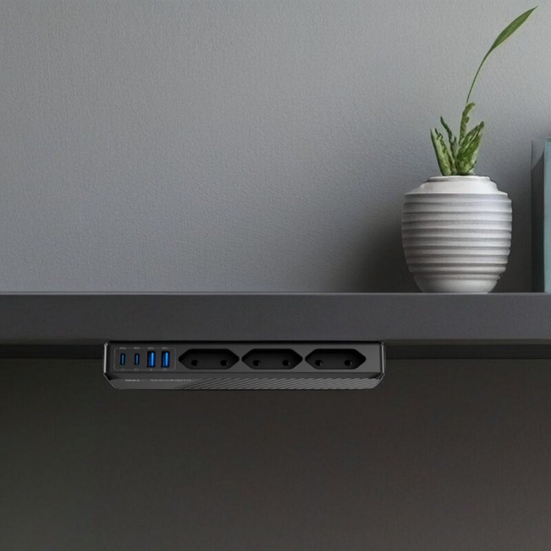 Cubenest PD GaN PowerStrip SlimLine 7w1 Extended USB 70W