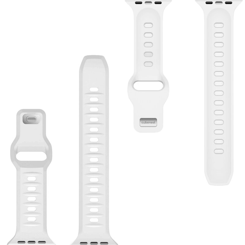 Prémiowy sportowy pasek na Apple Watch Biały