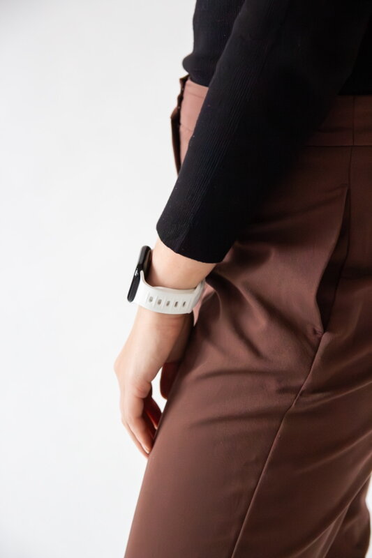 Prémiowy sportowy pasek na Apple Watch Biały