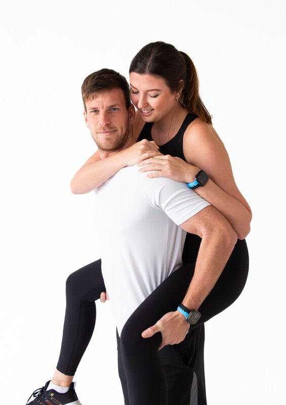 Prémiowy sportowy pasek na Apple Watch Czarno/Niebieski