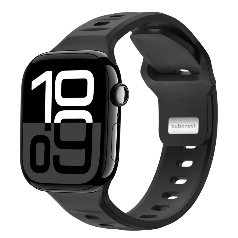 Prémiowy sportowy pasek na Apple Watch Czarny
