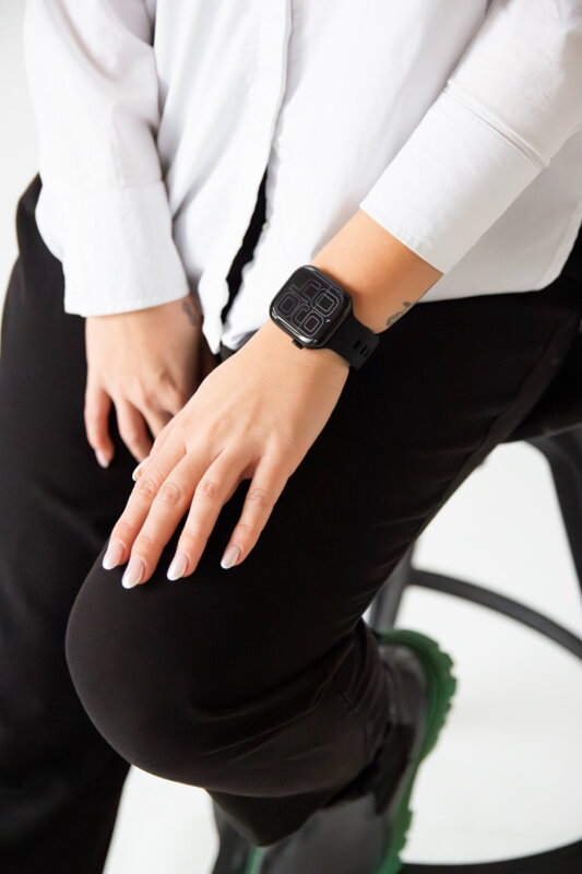 Prémiowy sportowy pasek na Apple Watch Czarny