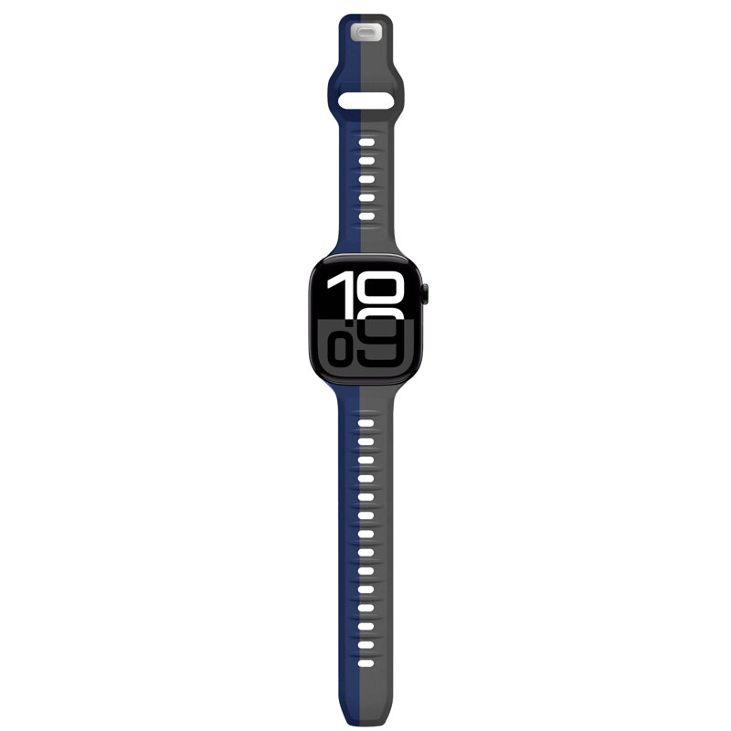 Prémiowy sportowy pasek na Apple Watch Szaro/Niebieski
