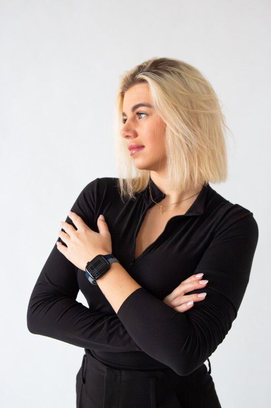 Prémiowy sportowy pasek na Apple Watch Szaro/Niebieski