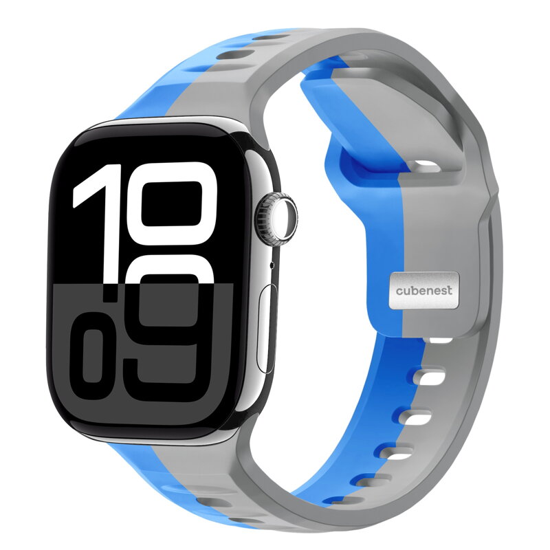 Prémiowy sportowy pasek na Apple Watch Niebieski/Szary
