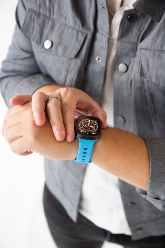 Prémiowy sportowy pasek na Apple Watch Niebieski