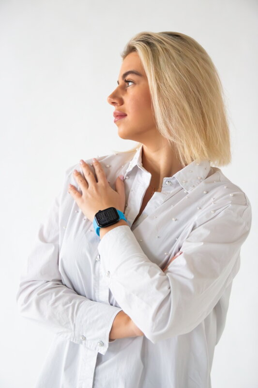 Prémiowy sportowy pasek na Apple Watch Niebieski