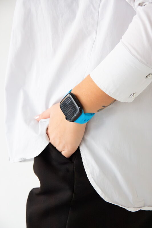 Prémiowy sportowy pasek na Apple Watch Niebieski