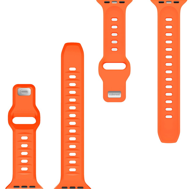 Prémiowy sportowy pasek na Apple Watch Pomarańczowy