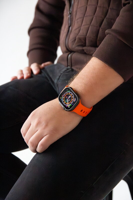 Prémiowy sportowy pasek na Apple Watch Pomarańczowy