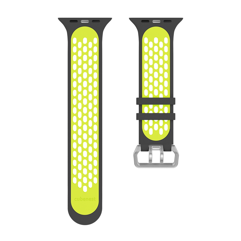 Pasek sportowy do Apple Watcha Czarno/Żółty