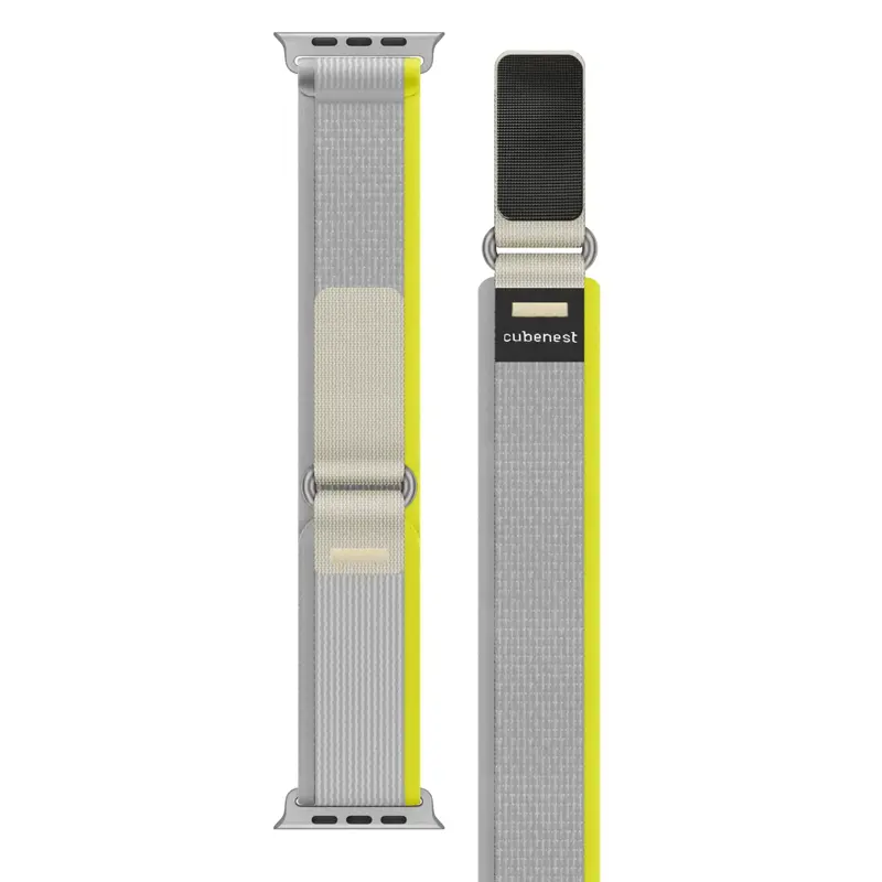 Pasek na Apple Watch Trail Żółto/Szary