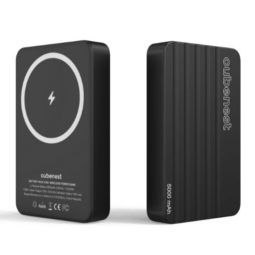 Cubenest Magnetyczny bezprzewodowy powerbank S1B1 czarny