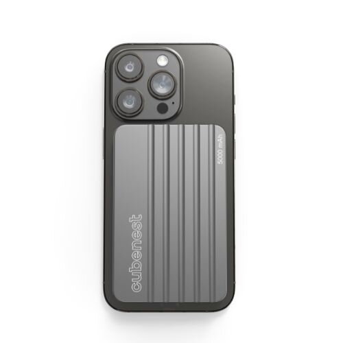 Cubenest Magnetyczny bezprzewodowy powerbank S1B1 szary