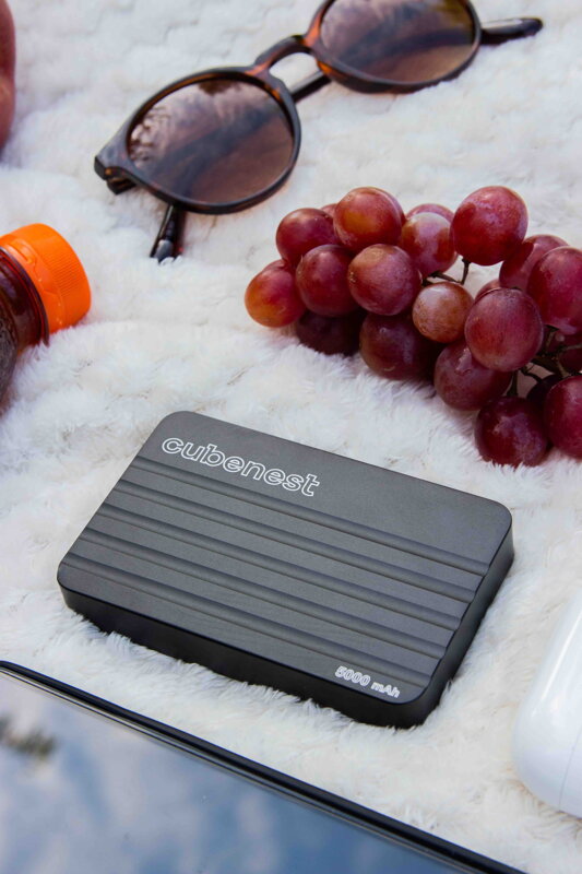 Cubenest Magnetyczny bezprzewodowy powerbank S1B1 szary