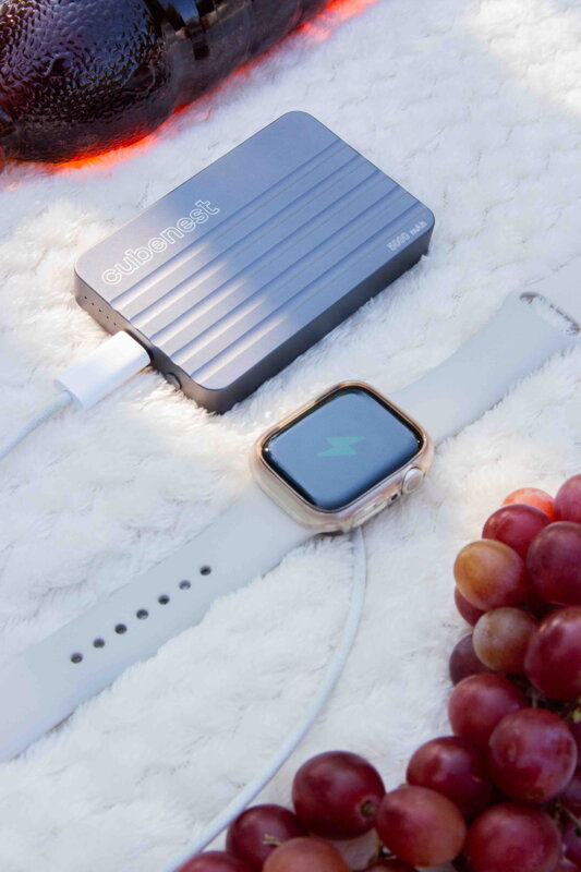 Cubenest Magnetyczny bezprzewodowy powerbank S1B1 szary