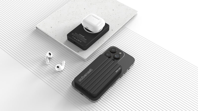 Cubenest Magnetyczny bezprzewodowy powerbank S1B1 czarny