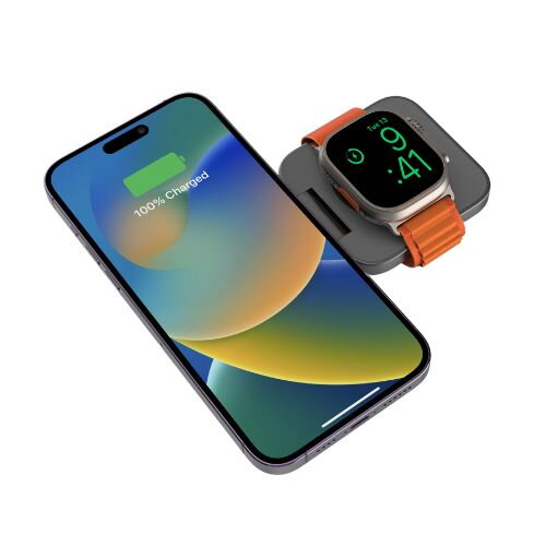 Cubenest Składana magnetyczna bezprzewodowa ładowarka 2w1 S211