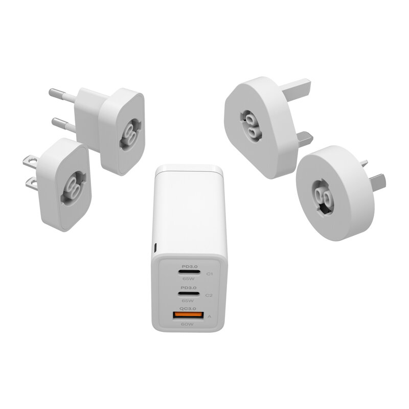 Cubenest Podróżna ładowarka sieciowa GaN 65W S3D1