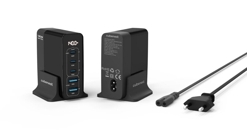 Cubenest Ładowarka sieciowa GaN 140W S5D0