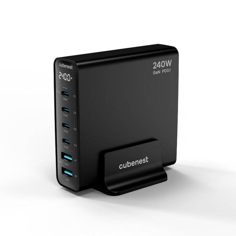 Cubenest Ładowarka sieciowa GaN 240W S6D0
