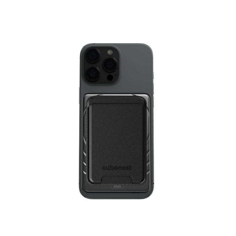 Cubenest Qi2 Magnetyczny bezprzewodowy powerbank SlimDual 5000 mAh SQ1B3D czarny