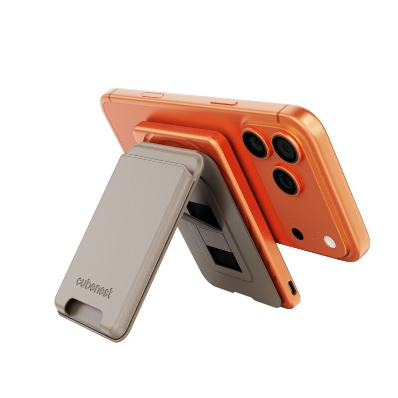Cubenest Qi2 Magnetyczny bezprzewodowy powerbank SlimDual 5000 mAh SQ1B3D pomarańczowy