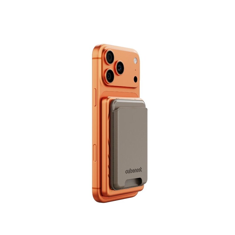 Cubenest Qi2 Magnetyczny bezprzewodowy powerbank SlimDual 5000 mAh SQ1B3D pomarańczowy