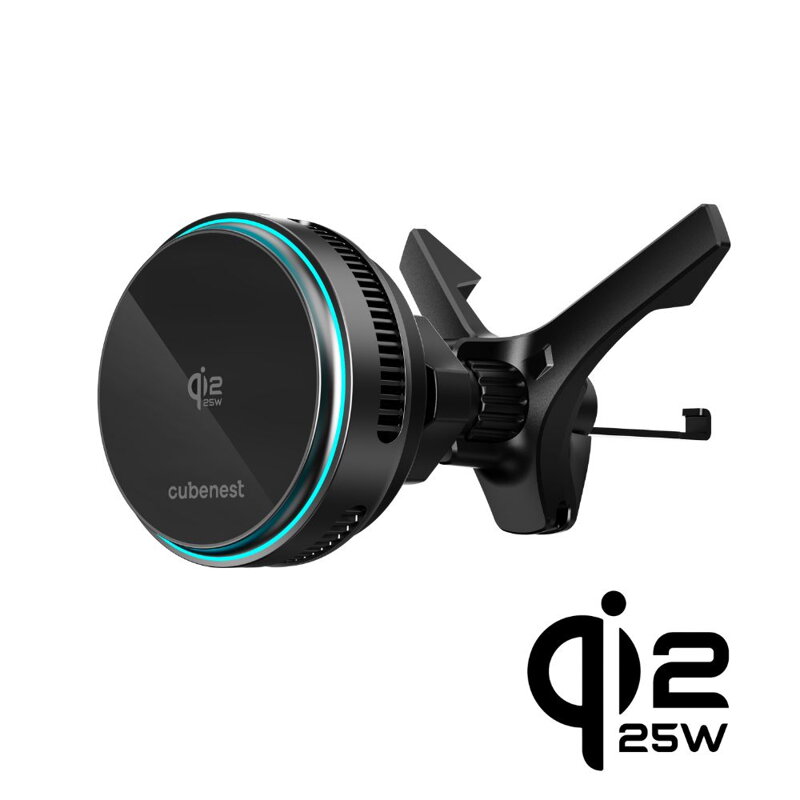 Cubenest Qi2.2 Chłodząca magnetyczna bezprzewodowa ładowarka samochodowa SQ1C2