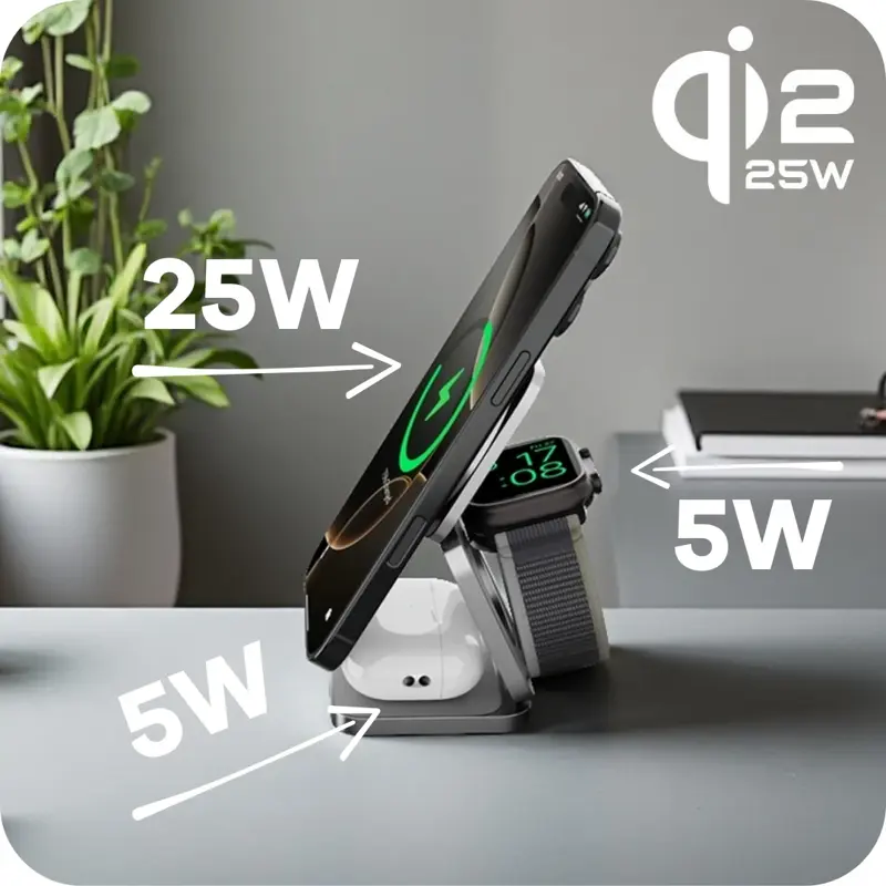 Qi2 ładowarka MagSafe 3w1 Qi2 ładowarka MagSafe 3w1