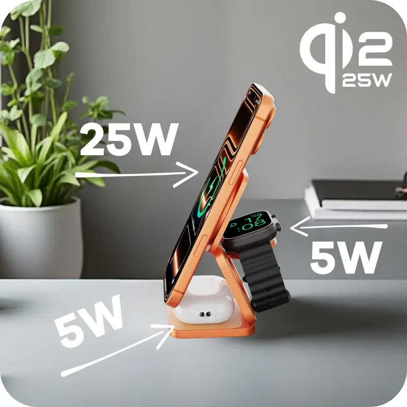 Qi2.2 ładowarka MagSafe 3w1 Qi2.2 ładowarka MagSafe 3w1