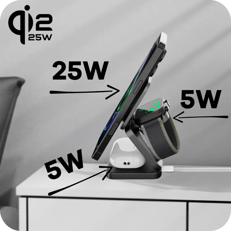 Qi2.2 ładowarka MagSafe 3w1 Qi2.2 ładowarka MagSafe 3w1