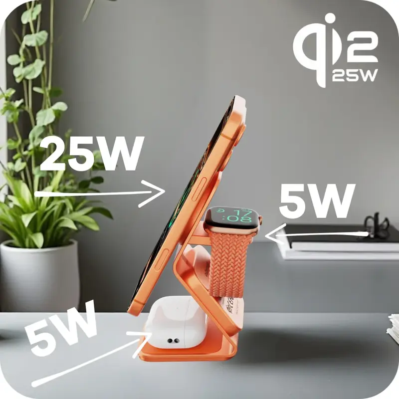 Qi2.2 ładowarka MagSafe 3w1