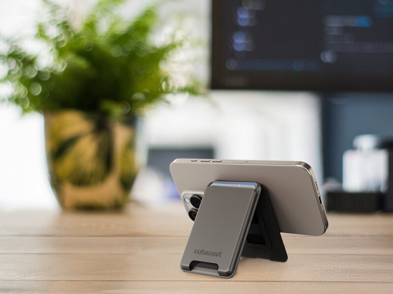 Cubenest Premium magnetyczny portfel i stojak WT01S złoty