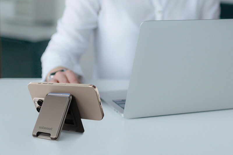 Cubenest Premium magnetyczny portfel i stojak WT01S złoty