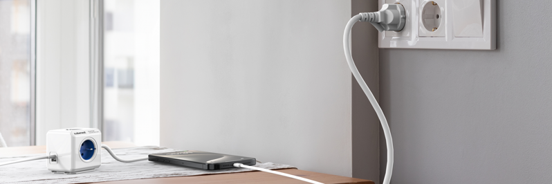 Cubenest PowerCube Extended USB A+C PD 20 W 1,5 m niebieska