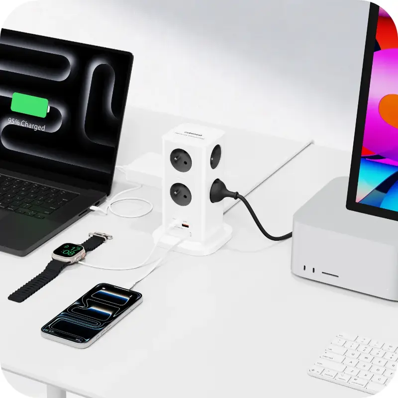 Cubenest PowerCube Extended USB A+C PD 65 W 8xAC Cubenest PowerCube Extended USB A+C PD 65 W 8xAC