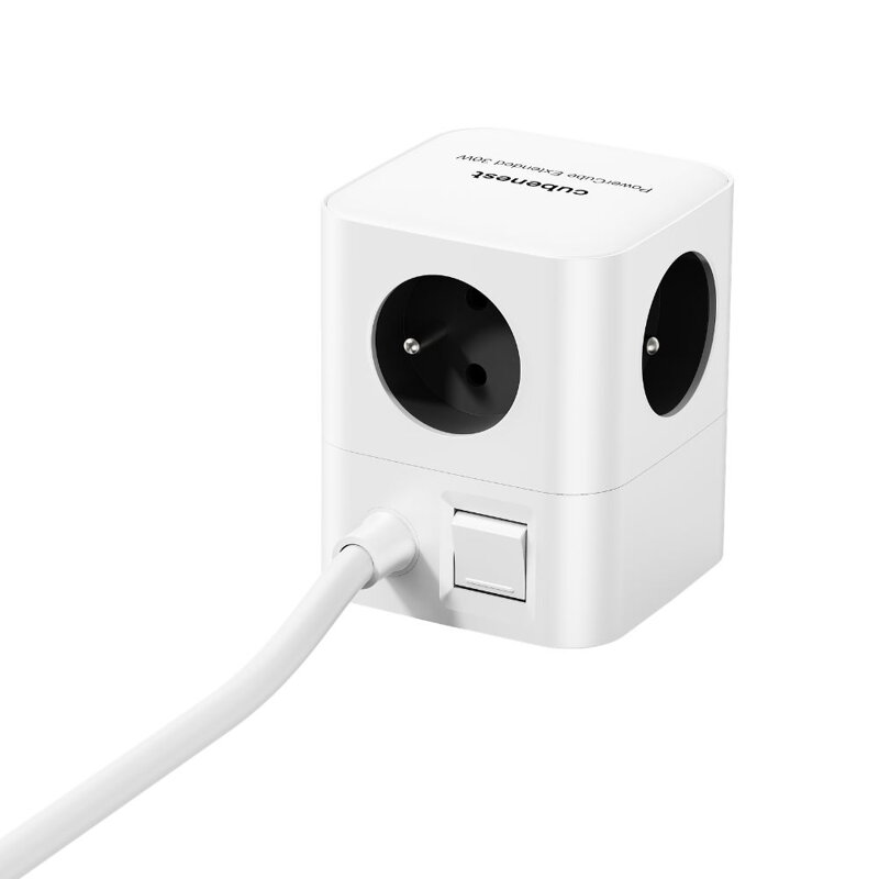 Cubenest PowerCube Extended USB A+C PD 20 W 1,5 m szara