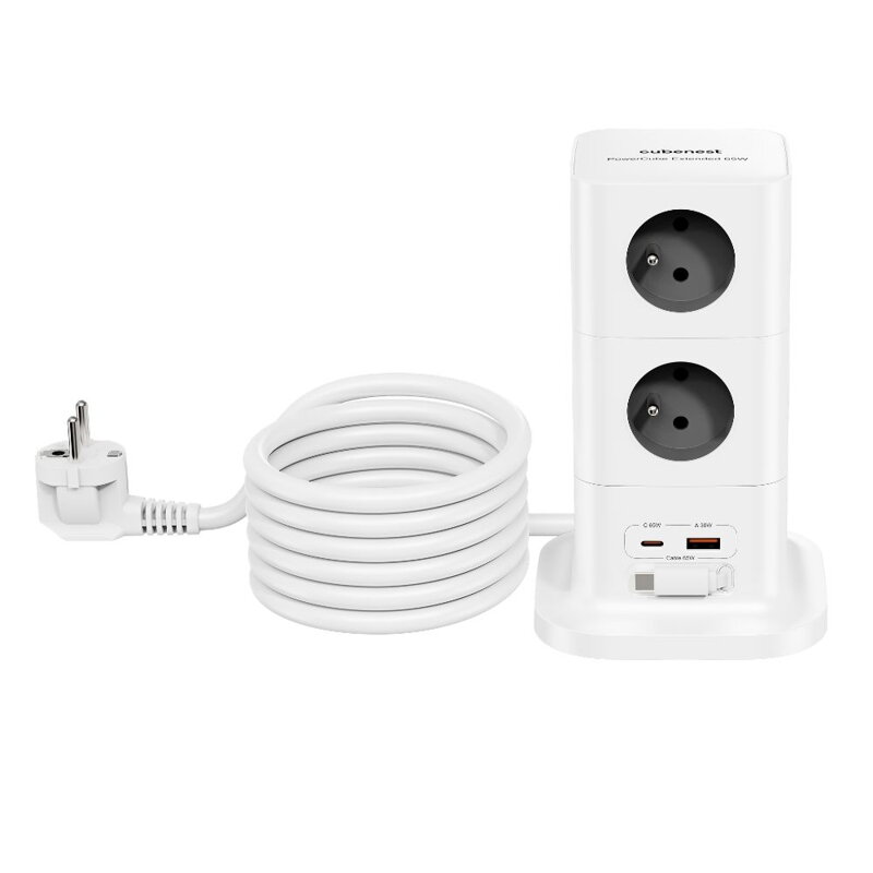 Cubenest PowerCube Extended USB A+C PD 20 W 1,5 m szara